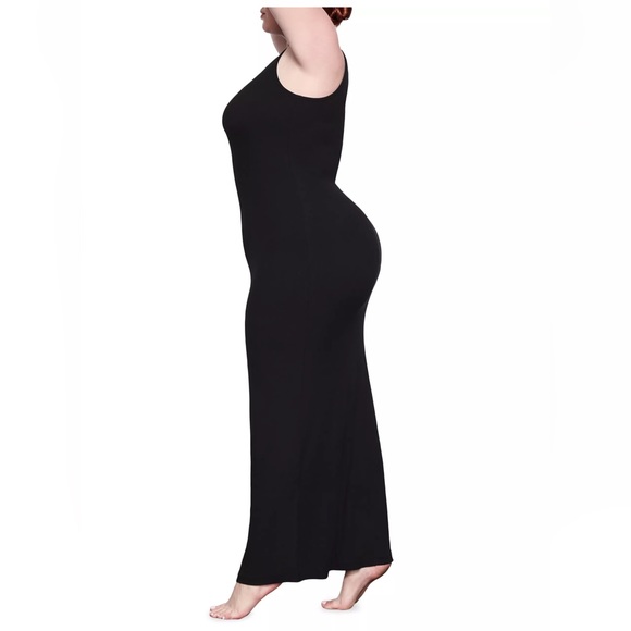 Skims Soft Lounge Sleeveless Long Dress XXS Onyx - Picture 7 of 11